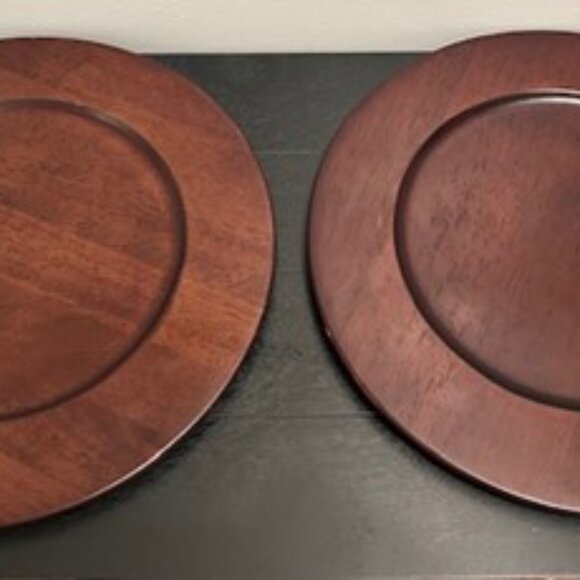 Nautica Bermuda Wooden Plate Chargers - Picture 3 of 11